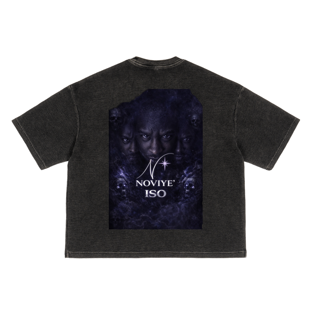 Textured Waffle Washed Boxy T-Shirt